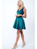 Kleid mit Ziersteinen, grün G50111 - Online-Shop - Boutique